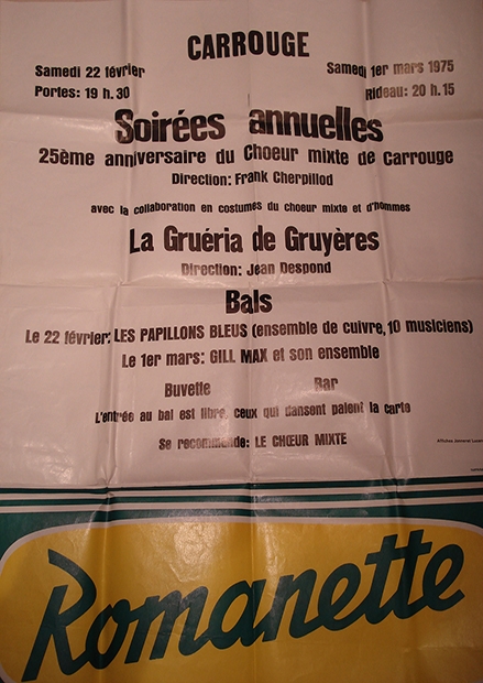 25ème anniversaire du choeur mixte de Carrouge